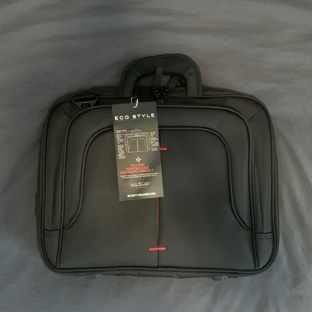 NWT travel laptop bag holding up to a 16.1” laptop.